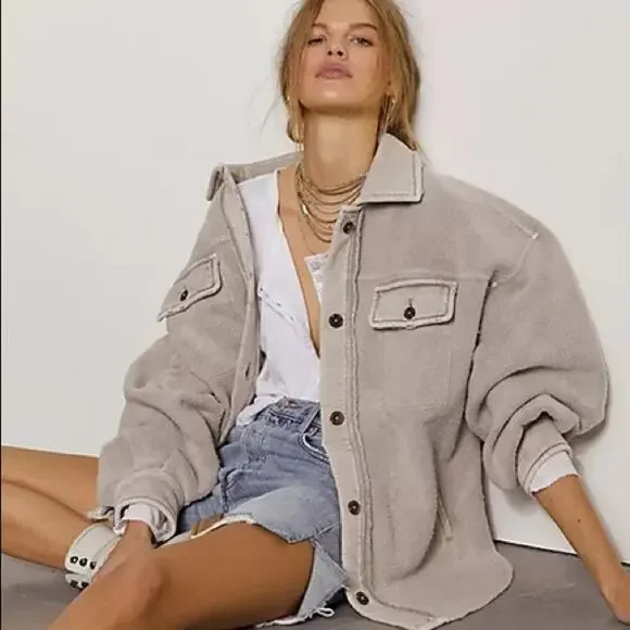 Free People Ruby Shirt Jacket Shacket - Picture 6 of 6